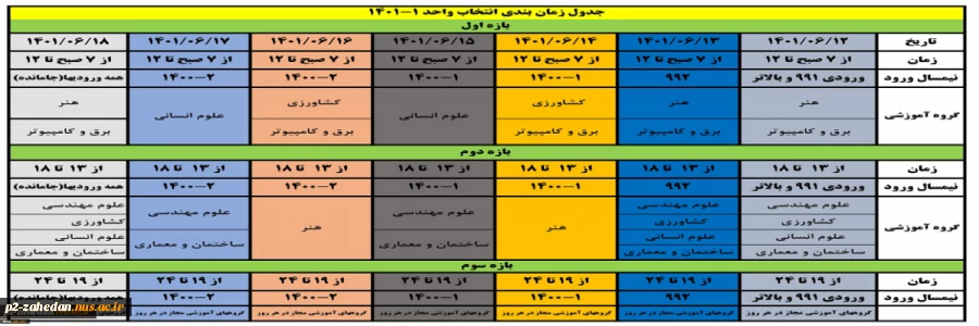 زمانبندی انتخابات 2