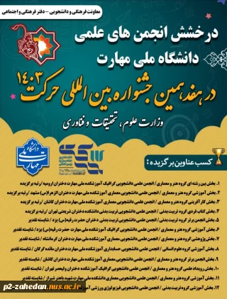 دانشگاه ملی مهارت در هفدهمین دوره جشنواره بین‌المللی حرکت به عنوان یکی از پرافتخارترین دانشگاه‌های جشنواره لقب گرفت.